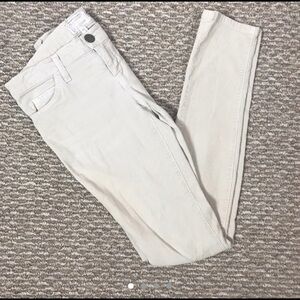 Current/Elliott beige cordouroy skinny jeans size 25 Preloved
